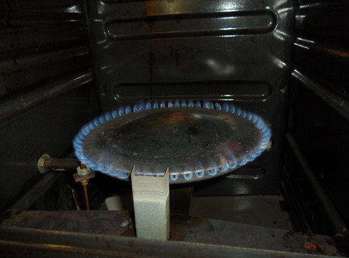 Газовый духовой шкаф с круглой горелкой